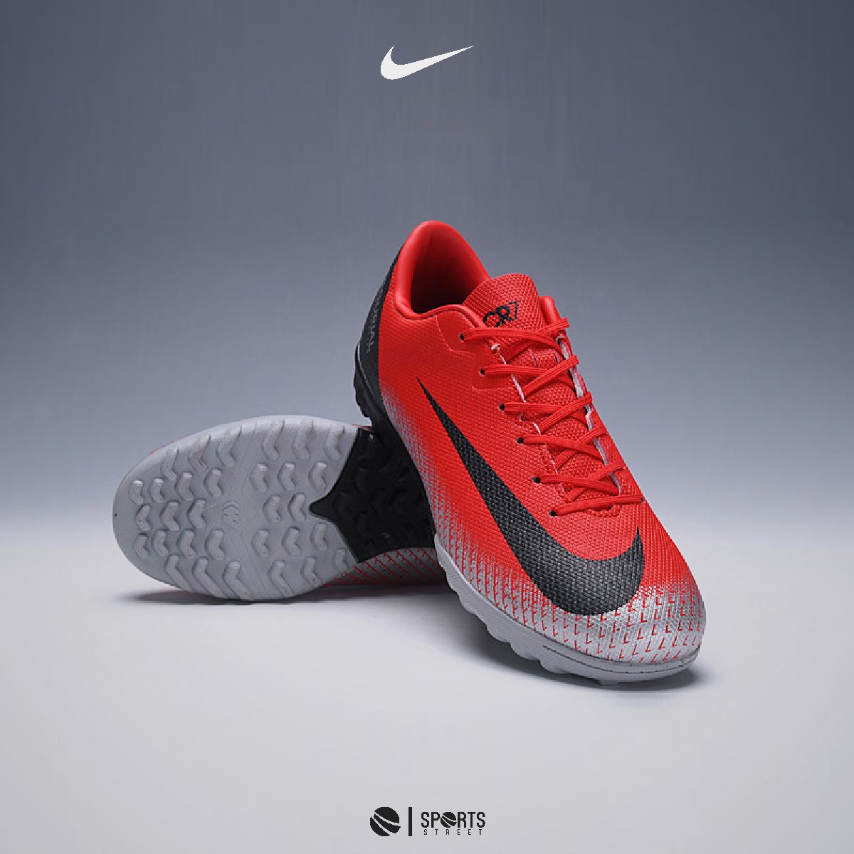 red nike vapor football cleats